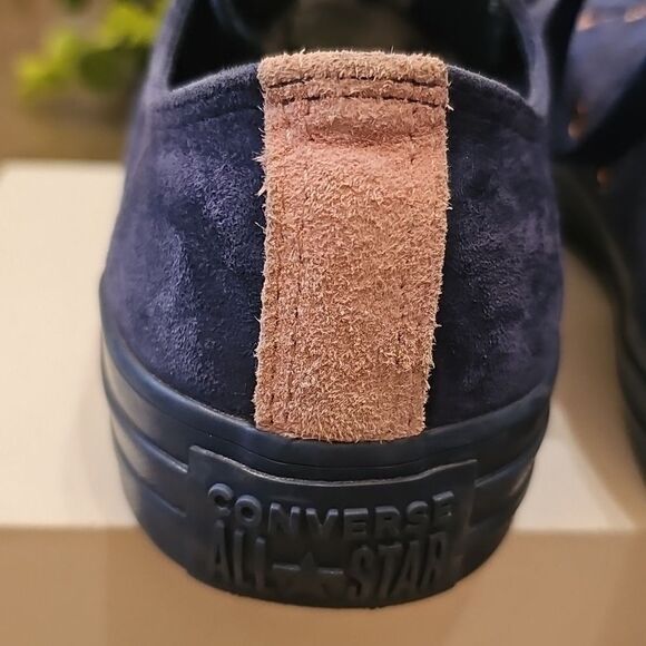 Converse Navy Suede Sneakers Size 7 - Picture 5 of 11